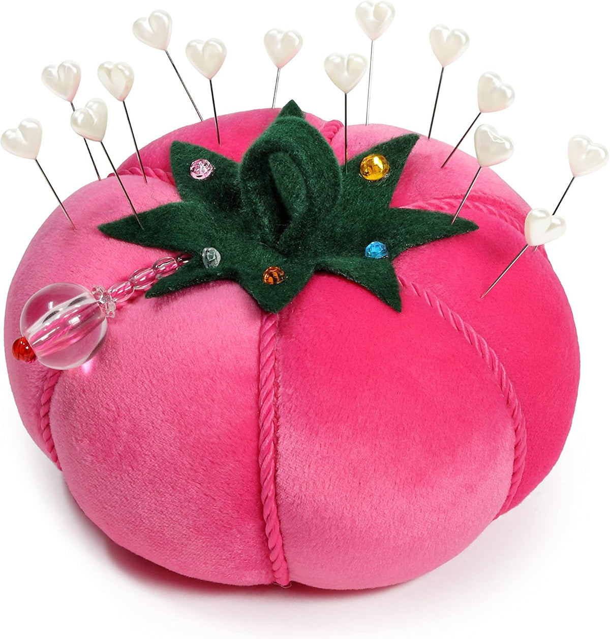 Pink Tomato Pin Cushion – Large 5"