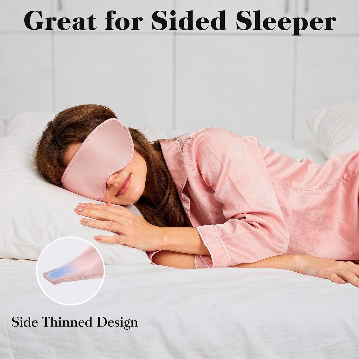 3D Eye Mask Sleep Mask for Men & Women, Pink