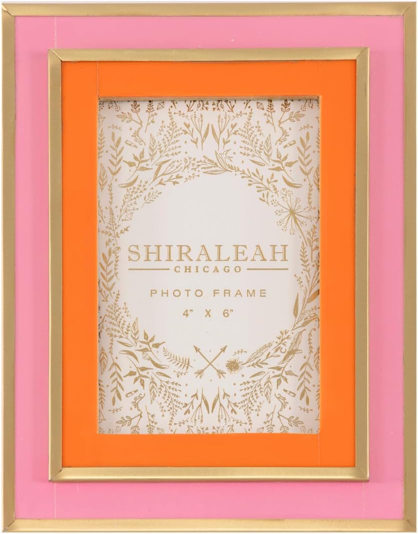 Viva 4" x 6" Layered Picture Frame, Pink