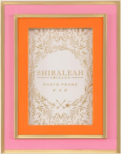 Viva 4" x 6" Layered Picture Frame, Pink