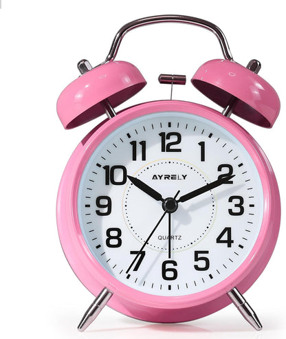 ® Super Loud Twin Bell Alarm Clock for Heavy Sleepers,4.5 Inch