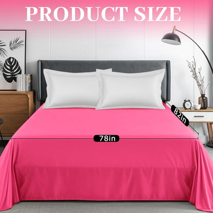 Waterproof Bed Blanket Queen Size 78'' x 82'' Pink Polyester, TPU Waterproof Film Mattress Protector Mat with Storage Bag for Bed Cover