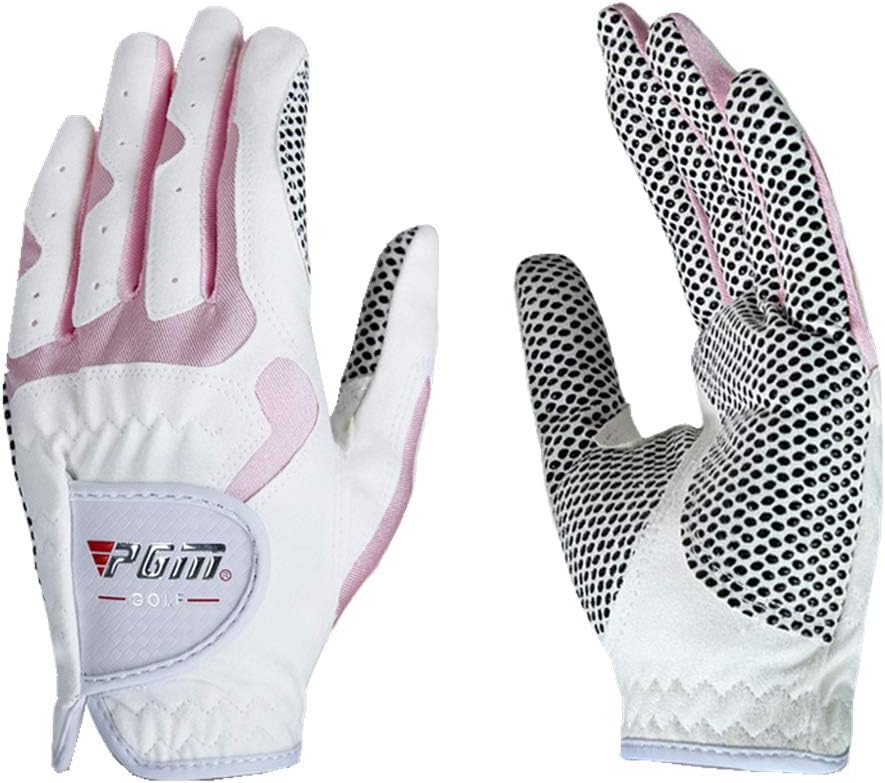 Women’s Golf Gloves 1 Pair, Non‑Slip Rain Gloves, Breathable Microfiber, Adjustable Fit, Cool & Comfortable for Golf Training