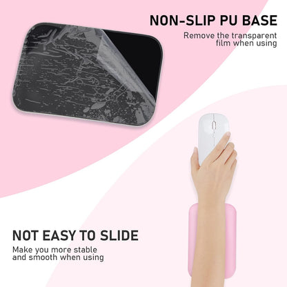 Elbow Rest Pads for Desk, Pink Ergonomic Wrist Rest Arm Rest Pads