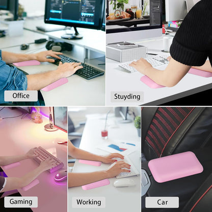 Elbow Rest Pads for Desk, Pink Ergonomic Wrist Rest Arm Rest Pads