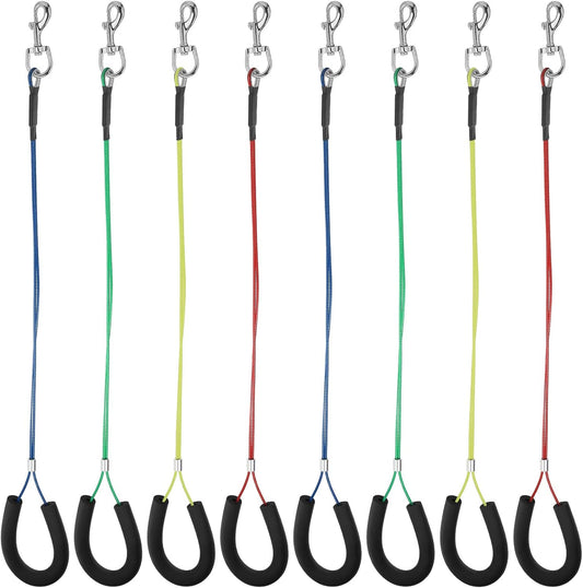 8 Pcs Dog Grooming Loop Noose, Restraint Loop for Groomers Long Noose for Pet Grooming Table Bath Tub Medium Large Small Bathing Station