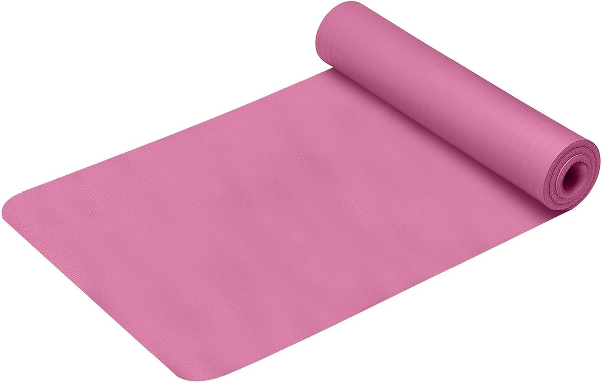 Yoga Mat Thick 1/5" Thick Non Slip Anti-Tear High Density Exercise Mat with Carrying Strap Large Yoga Mat for Floor, Gym, Fitness, Pilates, Stretching, Home Yoga, Workouts