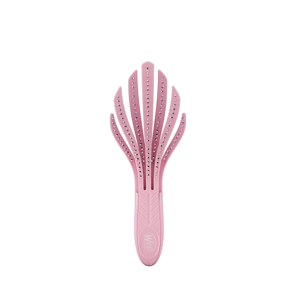 Go Green Curl Detangler Hair Brush - Pale Pink Ultra-Soft IntelliFlex Detangling Bristles Glide Through Tangles with Ease - Great For Curly Hair-No Split Ends & Pain-Free for Wet or Dry Hair