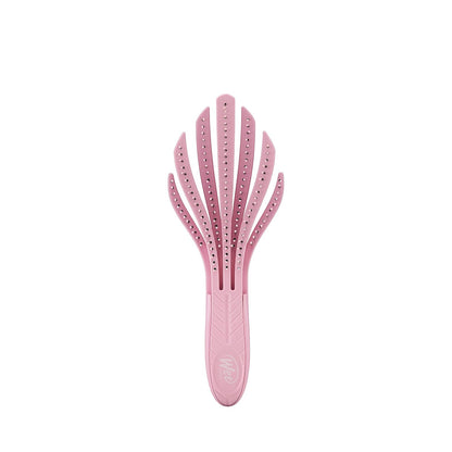 Go Green Curl Detangler Hair Brush - Pale Pink Ultra-Soft IntelliFlex Detangling Bristles Glide Through Tangles with Ease - Great For Curly Hair-No Split Ends & Pain-Free for Wet or Dry Hair