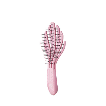 Go Green Curl Detangler Hair Brush - Pale Pink Ultra-Soft IntelliFlex Detangling Bristles Glide Through Tangles with Ease - Great For Curly Hair-No Split Ends & Pain-Free for Wet or Dry Hair