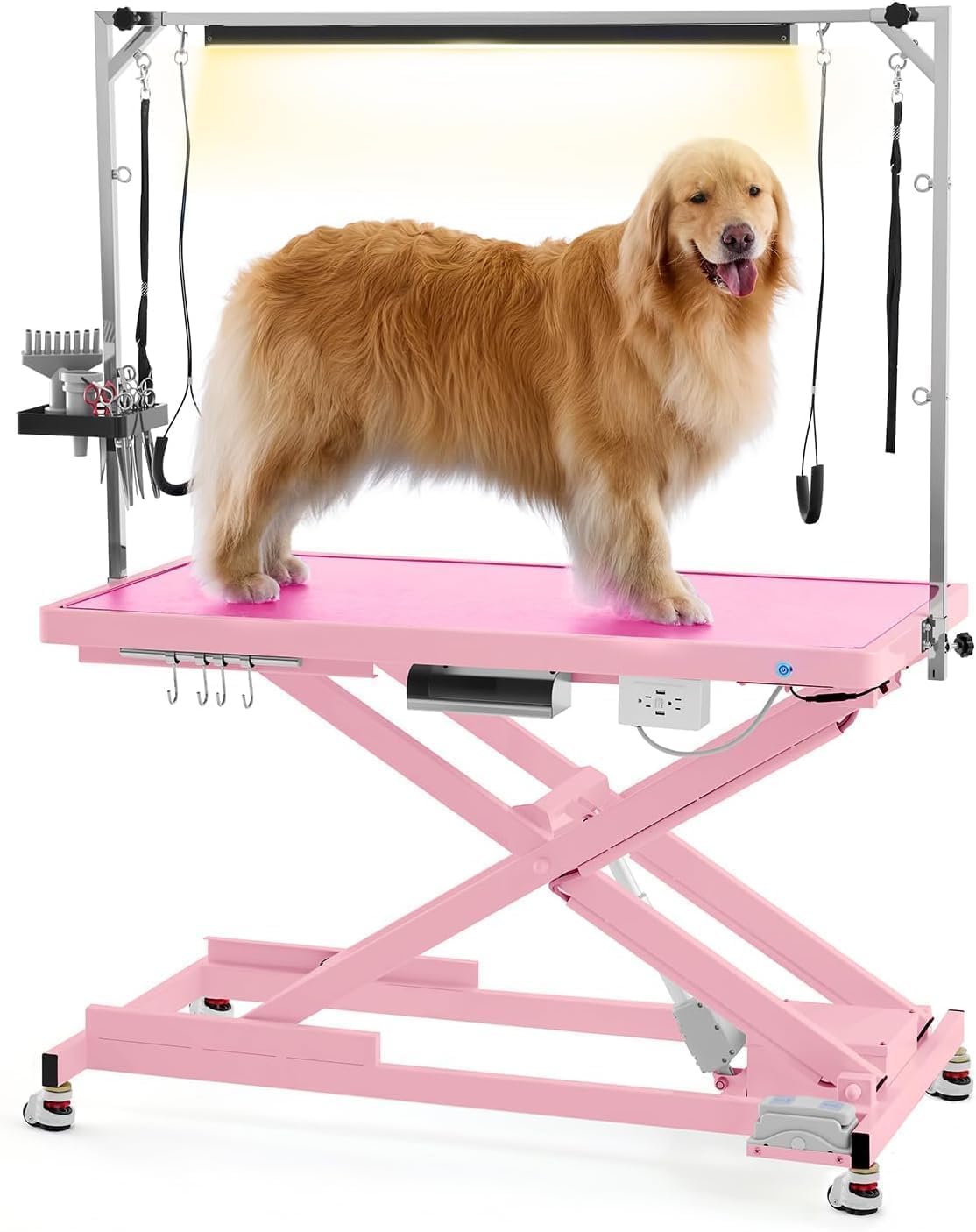 POLIMO Professional LED Electric Dog Grooming Table - Heavy Duty