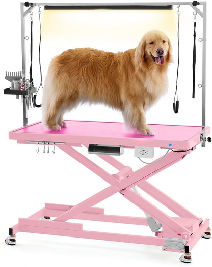 POLIMO Professional LED Electric Dog Grooming Table - Heavy Duty