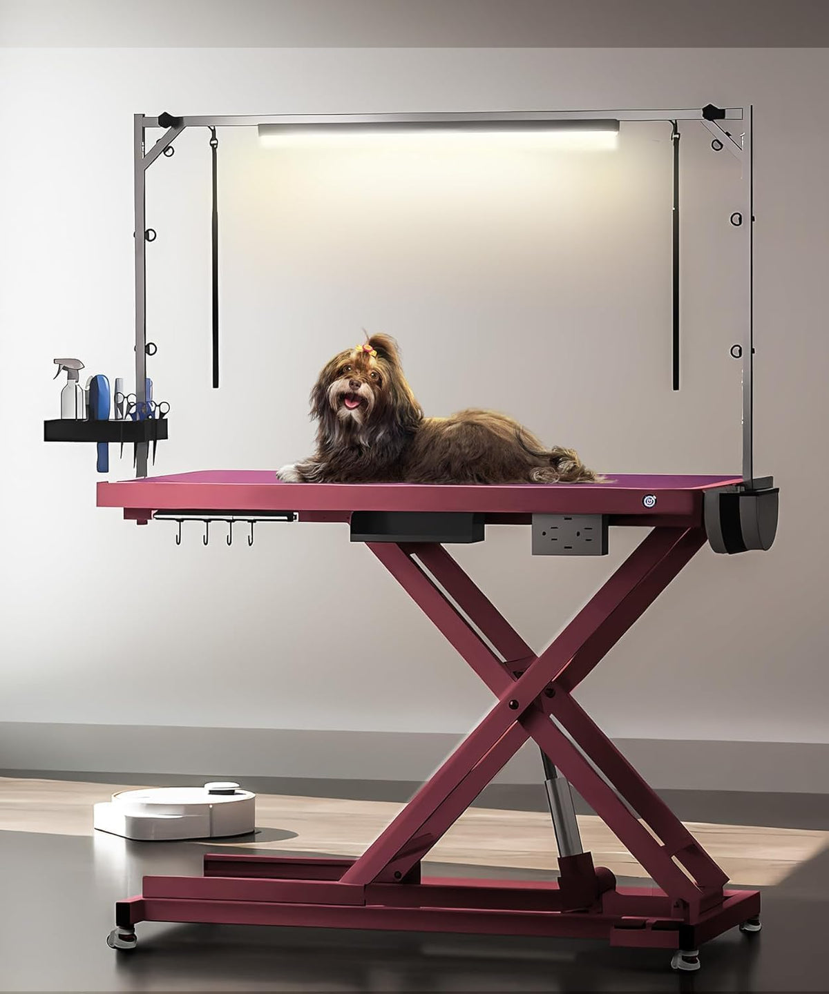 POLIMO Professional LED Electric Dog Grooming Table - Heavy Duty