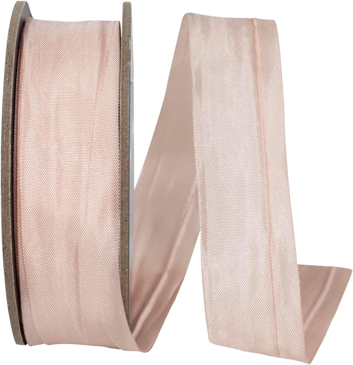 Ribbon - Crinkle Iridescence, Petal Peach, 7/8 Inch, 25 Yards