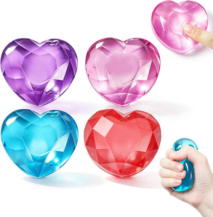 Taba Squishy Toys, Cat Paw Cute Kawaii Squeeze Toys ,Sticky Squishy Fidget Toys Silicone Squeeze Toy for Stress Relief,Cute Soft Toys,Best Gift for Anniversary (Heart)