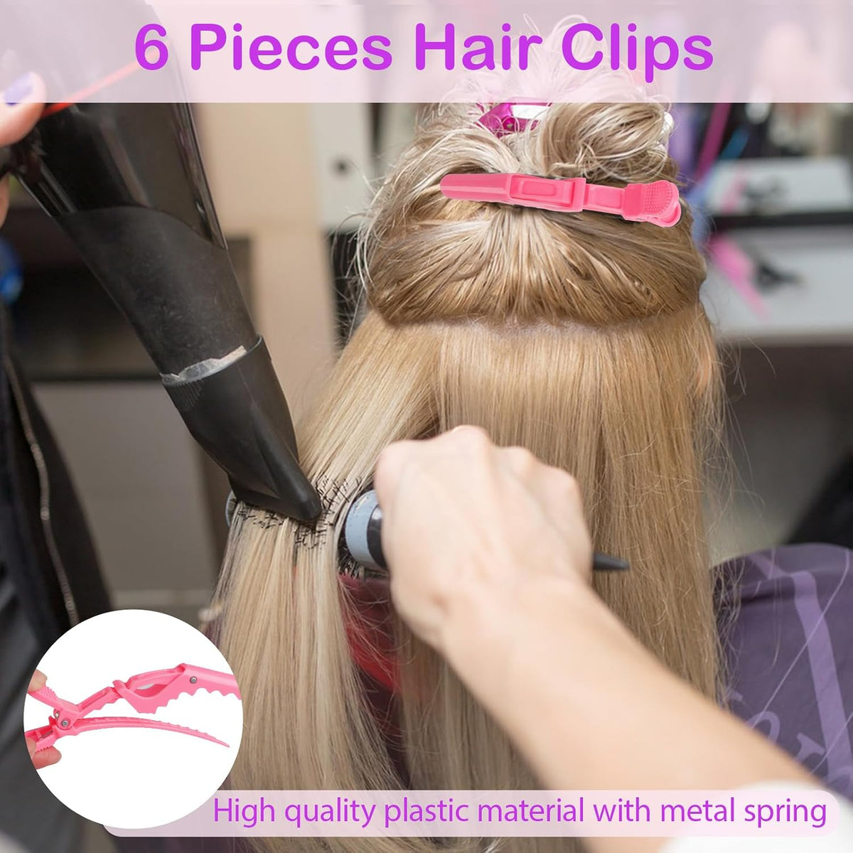 23 Pieces Hair Parting Tools Set, Hair Braiding Tool, Rat Tail Combs