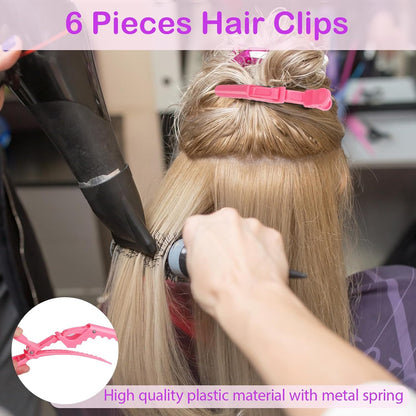23 Pieces Hair Parting Tools Set, Hair Braiding Tool, Rat Tail Combs