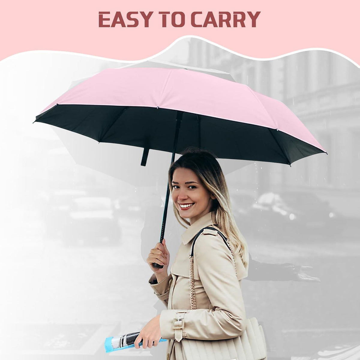 Bulk Folding Umbrellas for Rain Sun