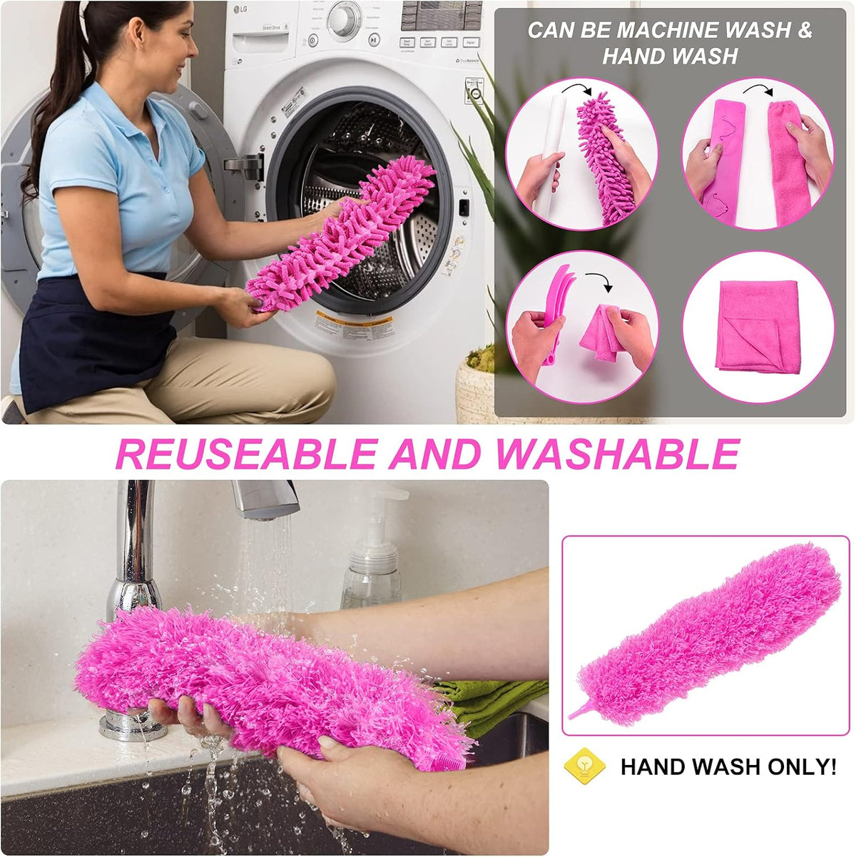 Microfiber Dusters for Cleaning, Dusters with Extension Pole