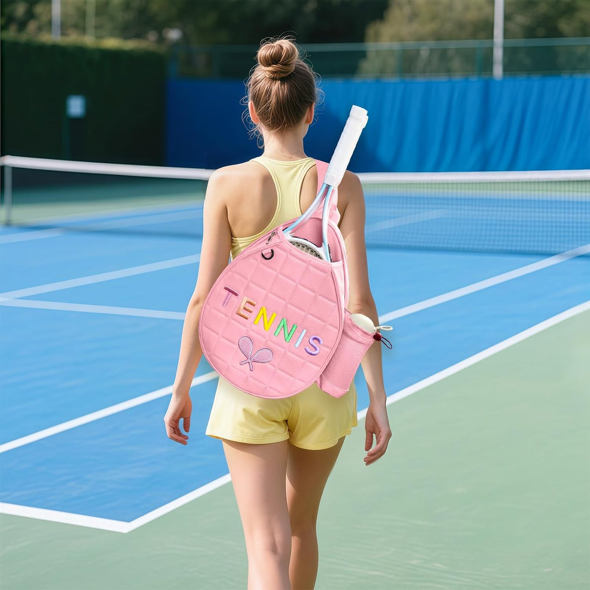 Tennis Bags for Women Girl, Tennis Sling Crossbody Backpack