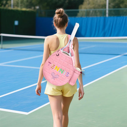 Tennis Bags for Women Girl, Tennis Sling Crossbody Backpack