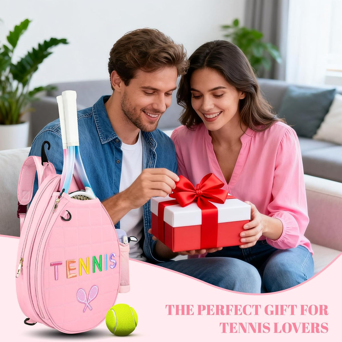 Tennis Bags for Women Girl, Tennis Sling Crossbody Backpack