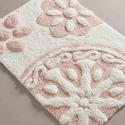 Casablanca Tufted Cotton Bath Rug Non-Slip, 20 x 30, Pink