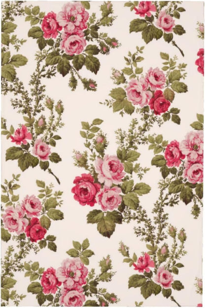 Elegant Vintage Pink Roses-Buff Tablecloth 60 x 90 Inch Washable Polyester Rectangle Table Cover for Party Wedding Picnic Dining