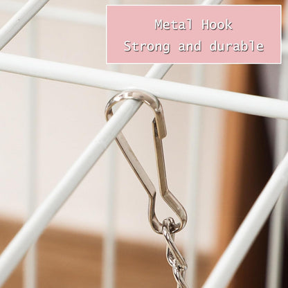 SEIS Waterproof 2 Layers Sugar Glider Mesh Hammock Summer Hamster Sleeping Nest Small Animal Hanging Bed for Guinea Pig House Bedding Squirrel Rat (Pink, 13.4"x13.4")