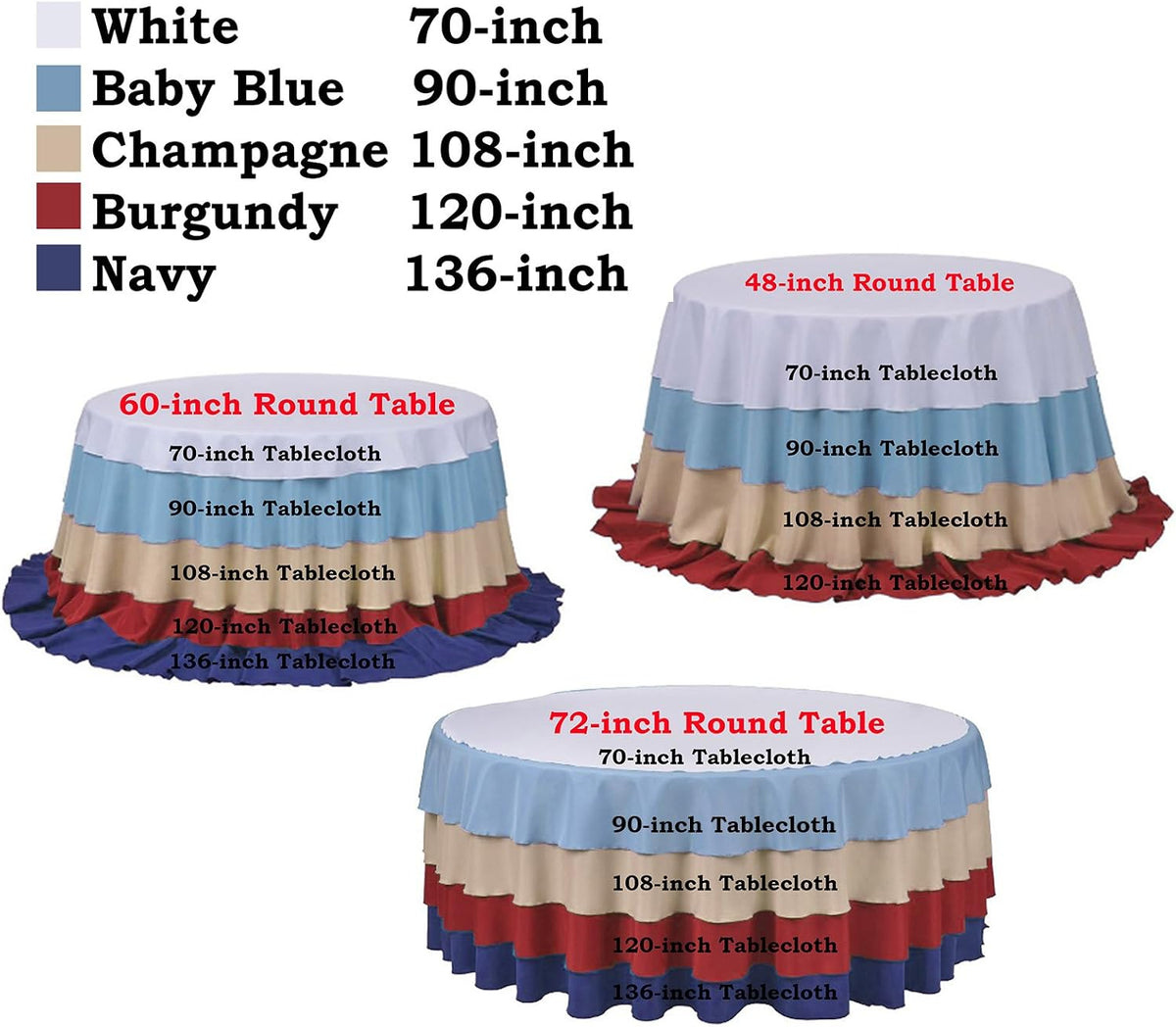 Rosette/Rose Pattern Round Tablecloths 120" - Pink