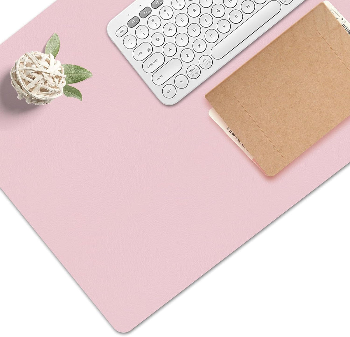 Mouse Pad and Keyboard Wrist Rest, Large Keyboard and Mouse Pad Set, Ergonomic Mousepad with Wrist Rest, Non-Slip Desk Mat Protector for Office, Home (31.5×15.7 Inches, Pink)