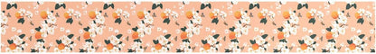 Cute Serviceberry Fruit Peach Table Runner Boho Wedding Ceremony Decorations 18x72in Reusable Green Table Runner