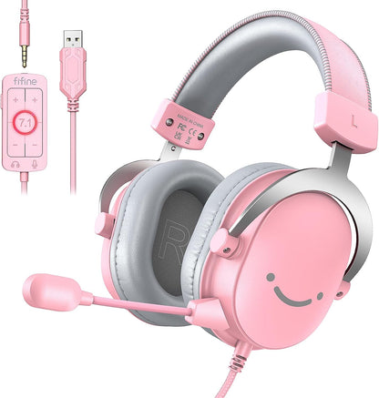 H9P Over-Ear 3.5mm/USB Gaming Headset with Microphone, 50mm Drivers