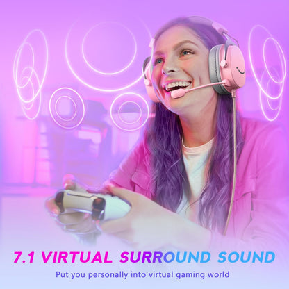 H9P Over-Ear 3.5mm/USB Gaming Headset with Microphone, 50mm Drivers