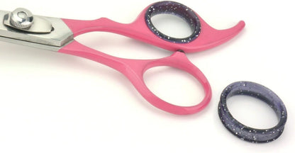 Silent Pet Grooming Kit for Dog, Cat and All Pet Grooming - A Quiet Alternative to Electric Clippers for Sensitive Pets (Left-Handed Pink)