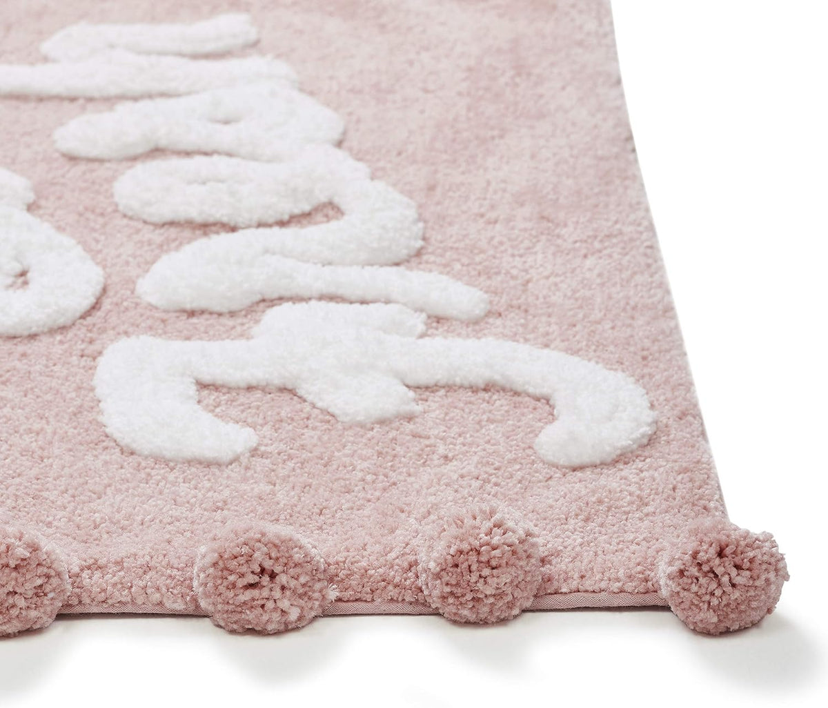 Bath Rug – Ultra Plush Pom Pom Pile – Extra-Long Runner Style for Large Bathrooms, 24" x 60"