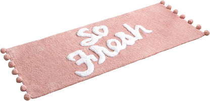 Bath Rug – Ultra Plush Pom Pom Pile – Extra-Long Runner Style for Large Bathrooms, 24" x 60"