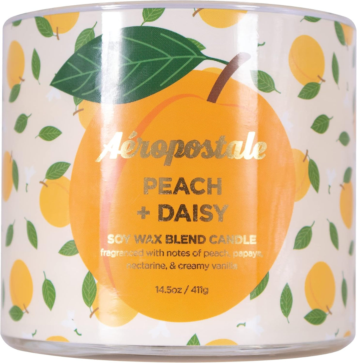 Candle Scented Candles, Peach + Daisy Soy Candle