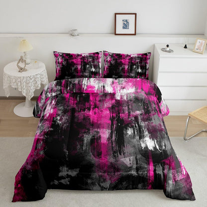 Abstract Geometric Bedding Set Full Size for Boys Girls Teens