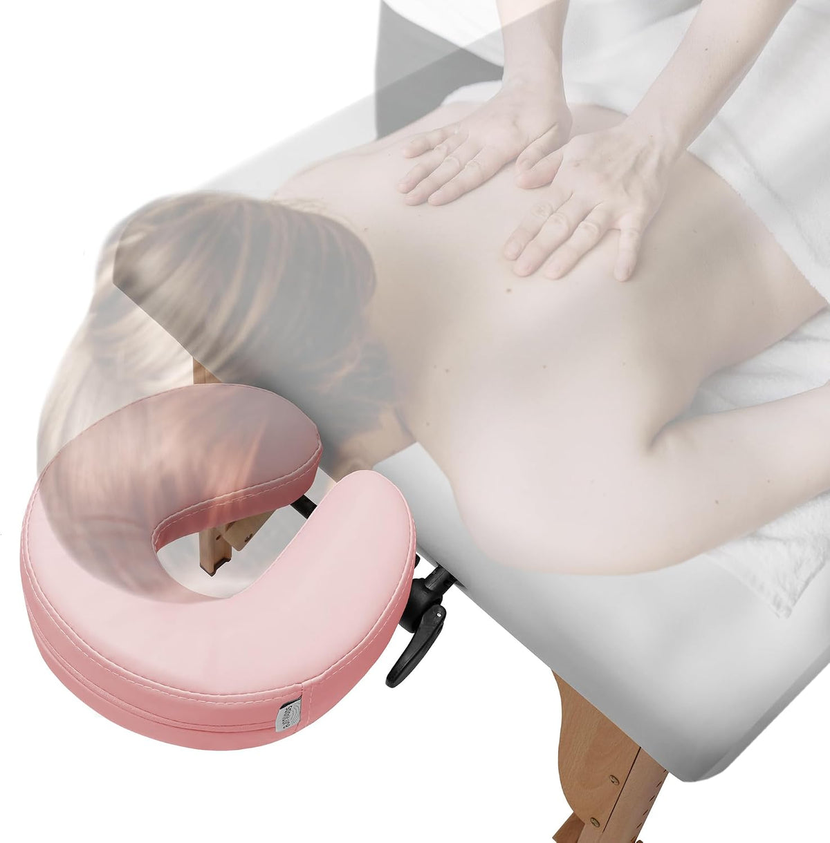 Adjustable Massage Table Face Cradle and Pillow 3" Foam - Pink