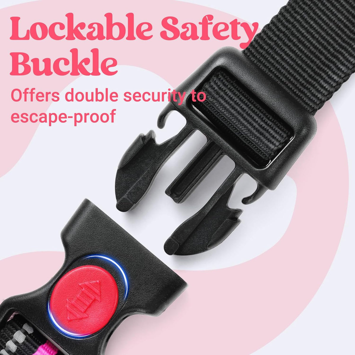 Large Dog Harness, Easy Wear with 3 Buckles and Lift Handle