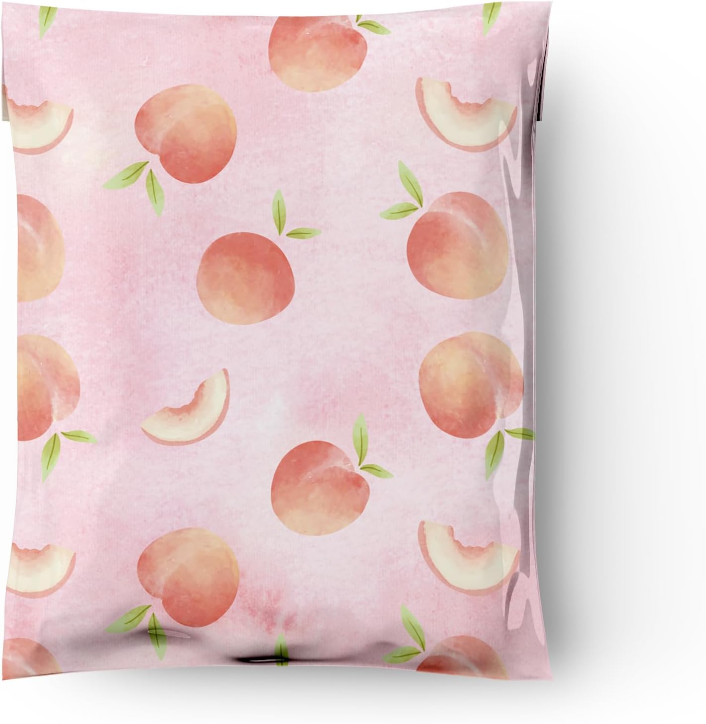 10x13 (100) Peaches Designer Poly Mailers Waterproof Self Sealing Tear Resistant Polymailers Shipping Envelopes Premium Printed Bags For Small Businesses