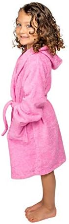 BAGNO MILANO Organic Turkish Cotton-Acrylic Boys Girls Hooded Bathrobe