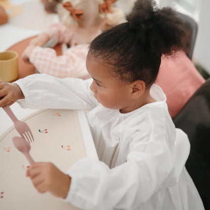 Flatware Fork and Spoon Set For Kids | Made in Denmark (Blush)