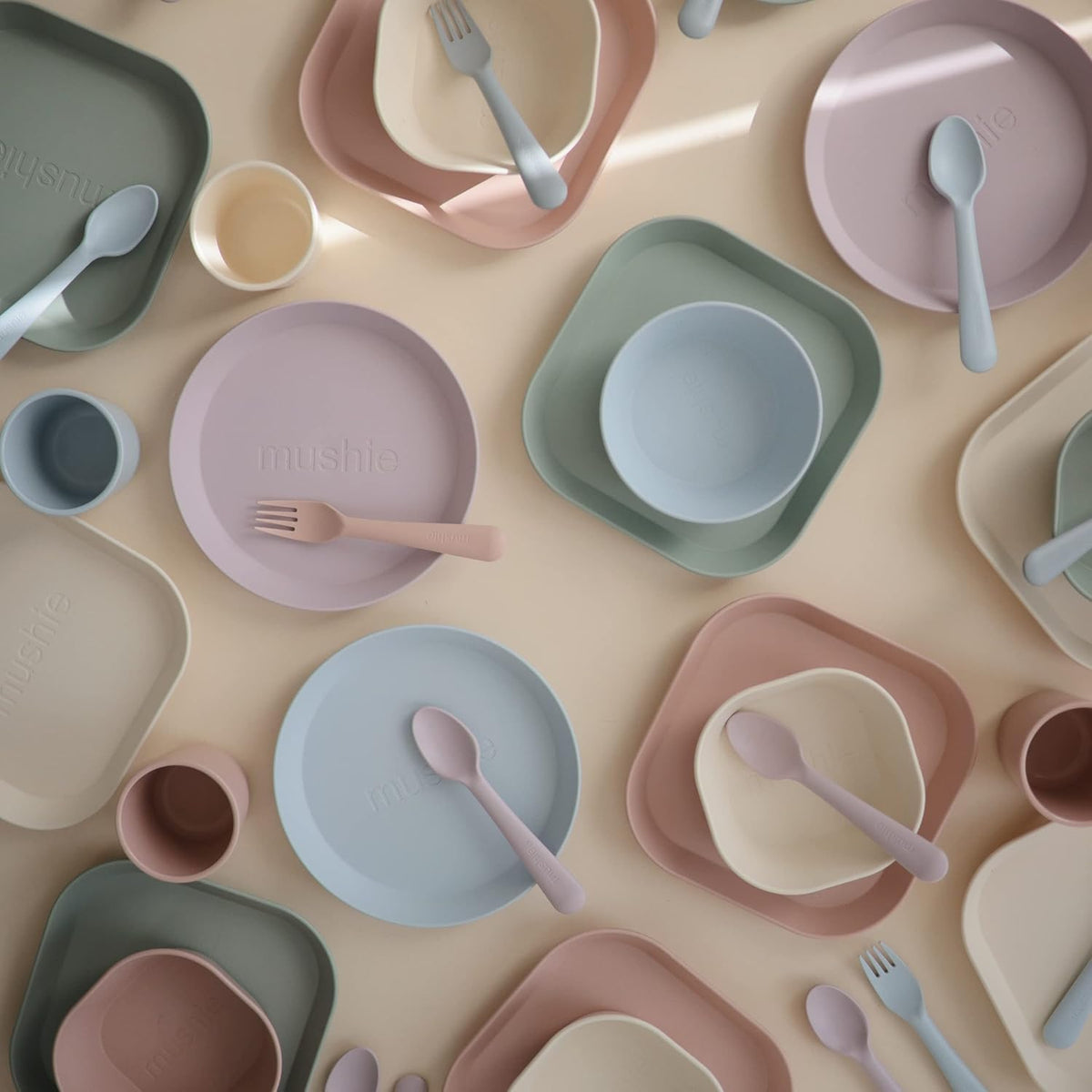 Flatware Fork and Spoon Set For Kids | Made in Denmark (Blush)