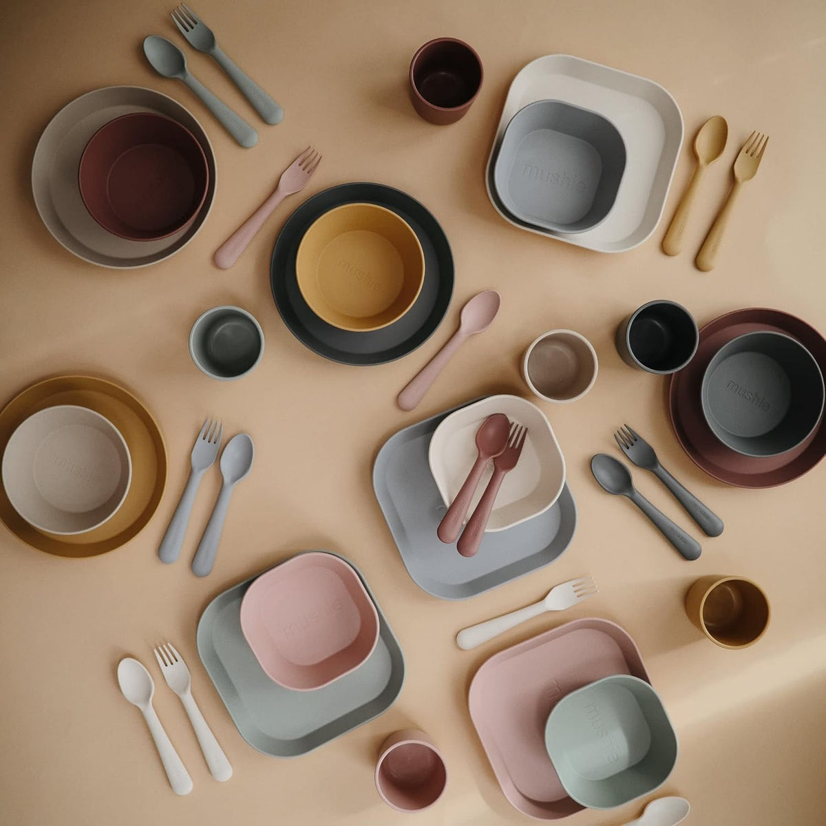 Flatware Fork and Spoon Set For Kids | Made in Denmark (Blush)