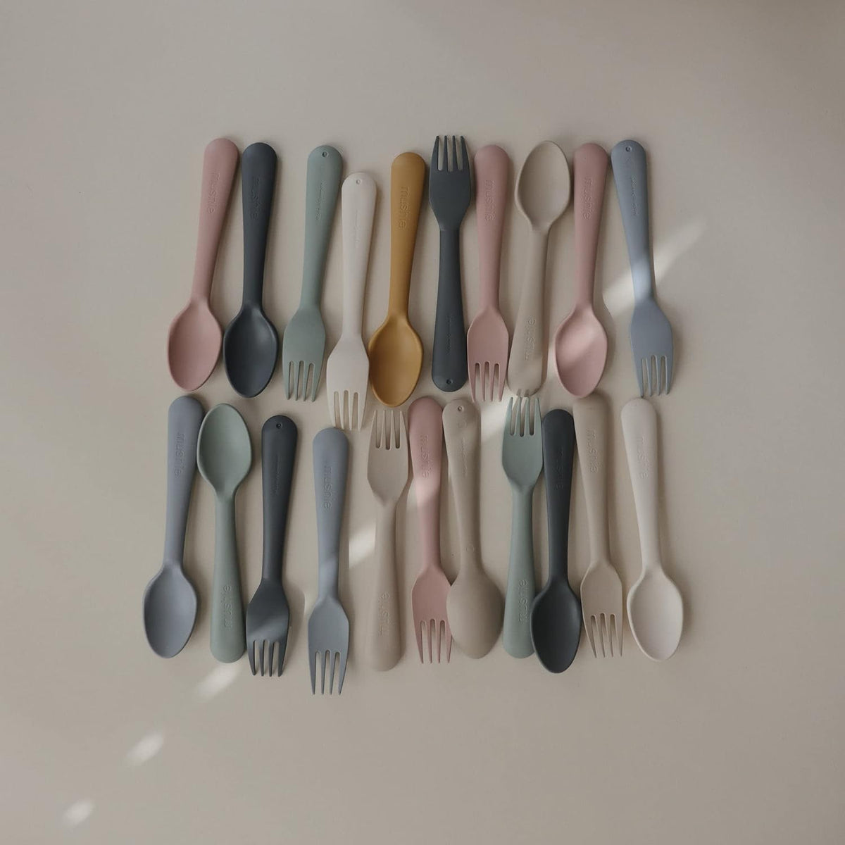Flatware Fork and Spoon Set For Kids | Made in Denmark (Blush)