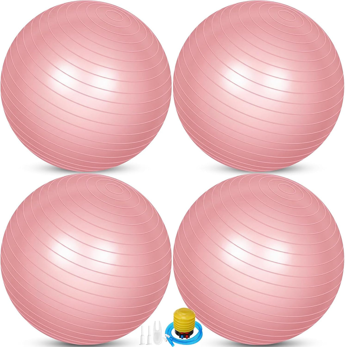 4 Pcs 26 Inch Yoga Exercise Ball Pilates