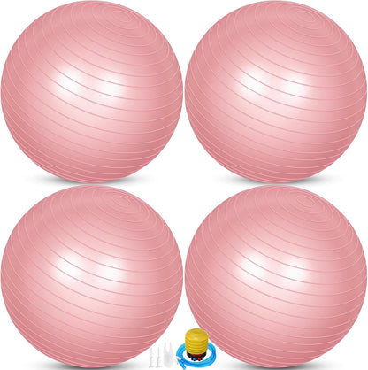 4 Pcs 26 Inch Yoga Exercise Ball Pilates
