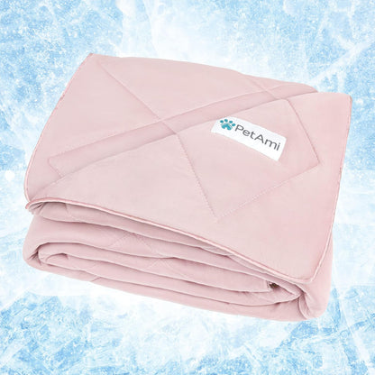 Cooling Dog Blanket Lightweight Soft for Large Pet Cat, 60x80 Pink